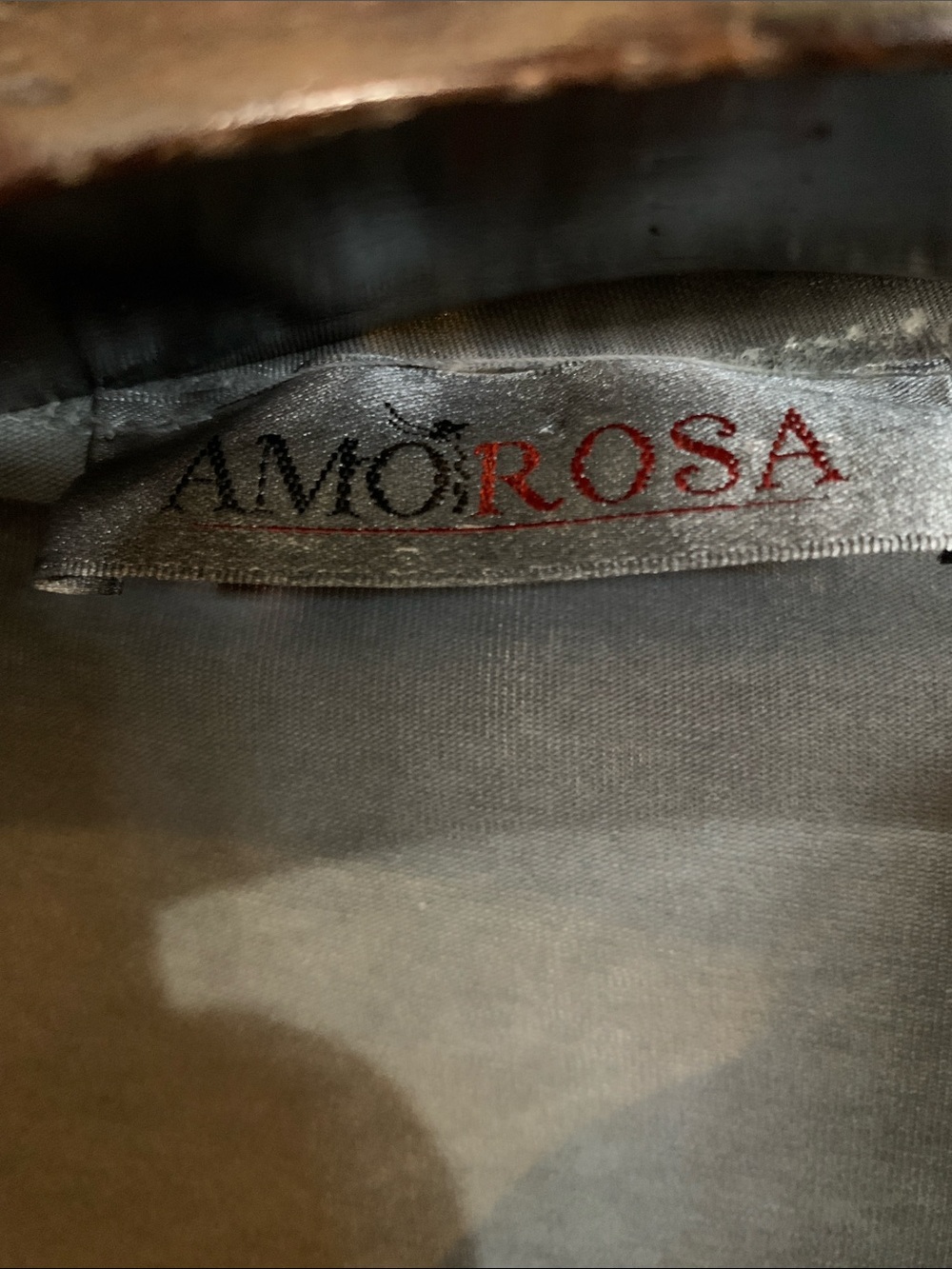 Grey Script-Print Men's Button Shirt - Picture 2 of 6